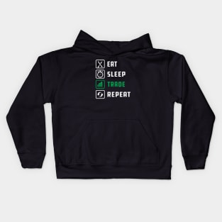 Trader - Eat Sleep Trade Repeat Kids Hoodie